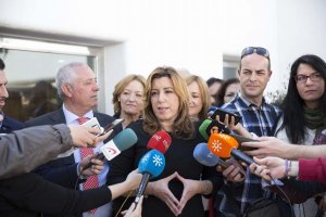 Comparecencia ante los medios de Susana Díaz, presidenta de la Junta
