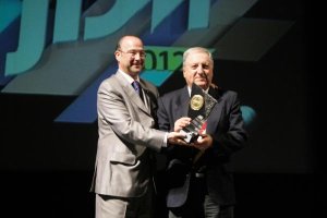 El día que recibió el escudo de oro de la ciudad.