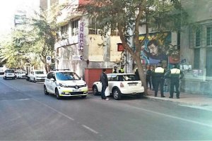 Control de la Policía Local de Almería en la zona