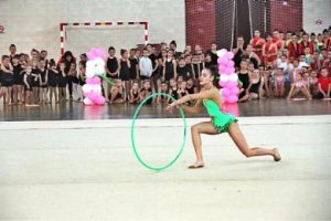 Ejercicio con el aro.