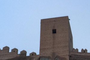 El ladrillo utilizado en la Alcazaba.