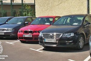 Vehículos decomisados por la Policía en Almería. 