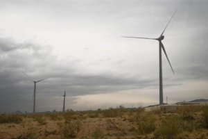 Parque eólico  de Serón, uno de los que está gestionado por la empresa filial de ACS presidida por Florentino Pérez. 