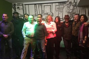 El grupo Poetas del Sur en uno de sus velorios poéticos en Generación del 27.