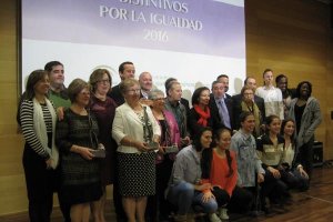Foto de grupo de las Distinciones de Igualdad, 2016.