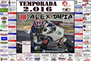 El piloto ya tiene su cartel con las empresas que le arropan.