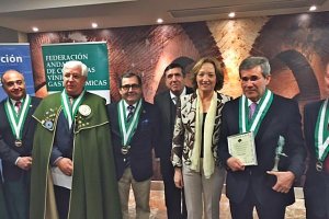 Pedro Caparrós en la entrega de premios en Jaén