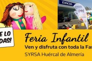 Cartel de la fiesta infantil organizada por Syrsa Renault Dacia.