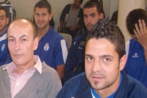 Pepe Guirado, primero por la izquierda.