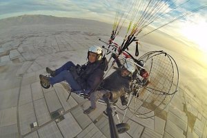 Steinmetz  durante su reportaje en Almería. 