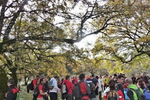 Un alto en el camino durante una excursión