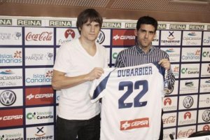 Dubarbier, cuando fue presentado en el Tenerife.