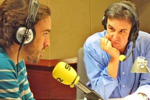 Fernando Alonso con José Ramón de la Morena.