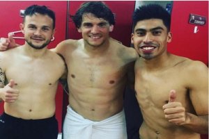 Iván Sánchez, capitán Dubarbier y Juan Ramírez.