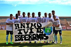 Los jugadores titulares con Ivi.