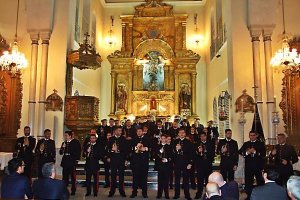  La Banda de Tambores y Cornetas Nuestra Señora del Carmen, de Almería, durante el concierto que ofreció en la Compañía de María.