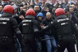 Altercados en la previa del partido europeo.