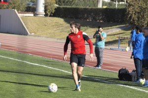 Dubarbier en el partidillo de hoy.