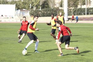 Dubarbier en una de las acciones del partidillo.