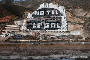 Un dron ha captado la imagen aérea.