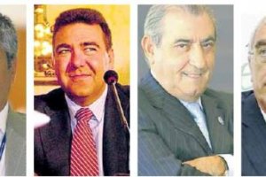 Pablo Lázaro, Carlos Bertomeu, Juan José Hidalgo y José Cano.