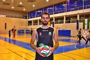 Toni Llabrés tras la sesión de entrenamiento.