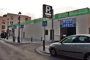Vista exterior del aparcamiento de Plaza Marín. 