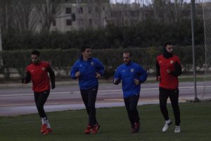 Chuli y Ximo haciendo carrera continua en el Anexo.