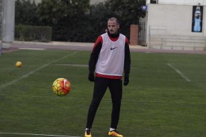 Soriano jugando al futboltenis.