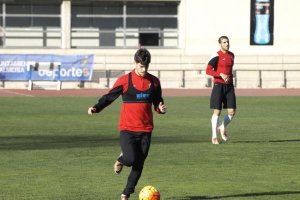 José Ángel Pozo en un entrenamiento.