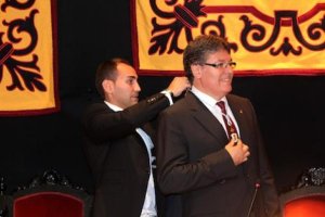 Rogelio Mena durante su investidura el pasado mes de mayo.