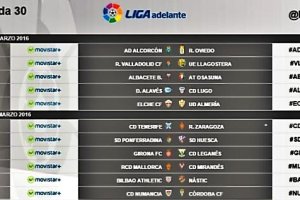 La jornada 30 al completo.
