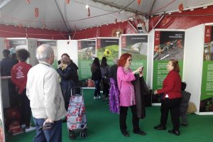 Cultivando la mente gracias a los conocimientos ofrecidos para conocer el trabajo previo a la venta del tomate con paneles informativos.