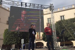 El director de LA VOZ, Pedro Manuel de la Cruz, ha intervenido en el acto final.