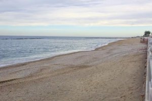 Espigones casi cubiertos que necesitan recuperarse.