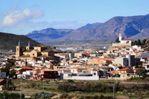 Vista panorámica de Cantoria, en el Valle del Almanzora.