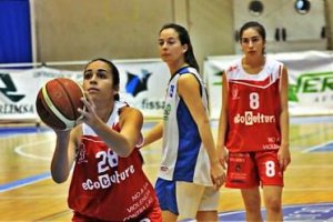 Paula en el lanzamiento de tiros libres.