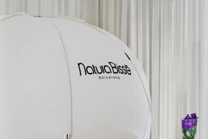 Burbuja de aire puro en la que se imparten tratamientos. 