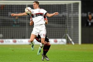 Lewandowski, en el partido ante el Bayer Leverkusen.