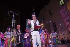 Juan Antonio Barrios, durante su pregón de Carnaval.