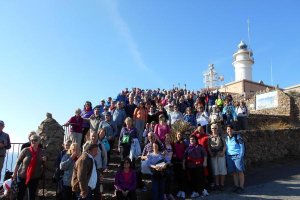 Participantes en la actividad de senderismo de Zurgena.
