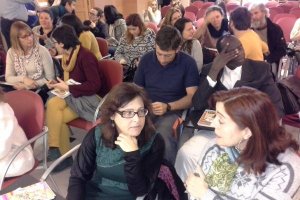 Participantes en el taller sobre prevención de violencia de género.