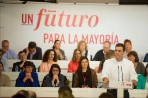 Pedro Sánchez durante su intervención en el Comité Federal del PSOE.