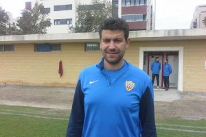 Fernando Estévez, entrenador del filial del Almería, este viernes.