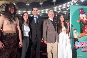 Presentación del Carnaval de Almería, esta mañana en el Cervantes.