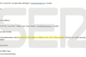 La SER ha tenido acceso a un correo electrónico sobre la polémica desaladora de Carboneras.