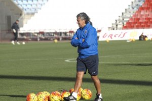 Goro en el entrenamiento de este viernes.