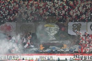 Una de las gradas del campo del Eintracht.