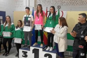 Podium para las tres tiradoras gadorenses Nieto Latorre, Ana Castillo y Carolina Martín