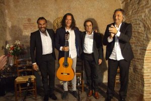 Pedro El Granaino, José Fernández Tomatito, Pepe Carmona y Juan Carmona El Camborio.